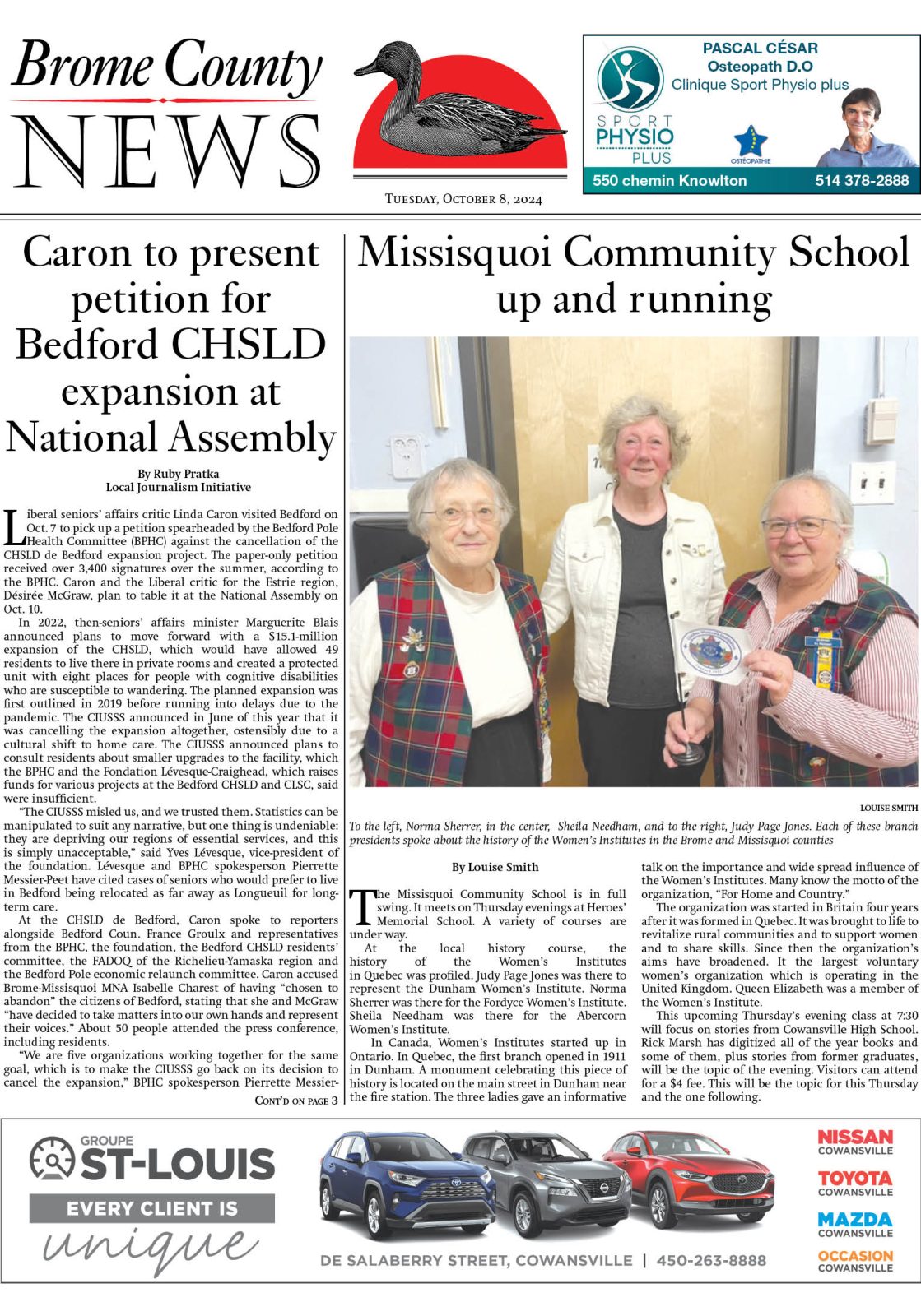 Brome County News, October 8, 2024