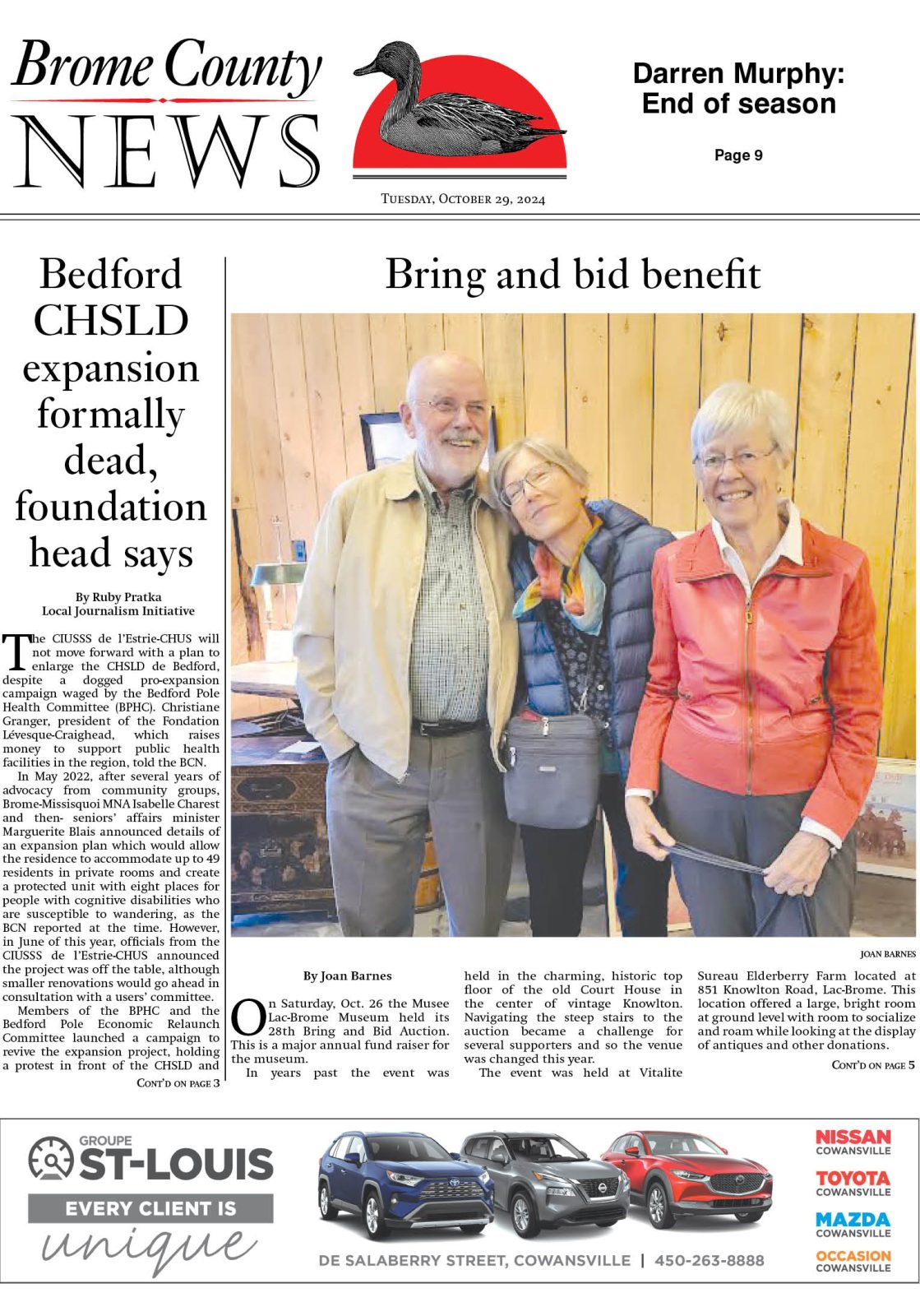 Brome County News, October 29, 2024